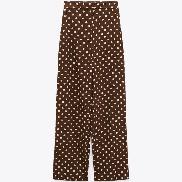 ZARA POLKA DOT PANTS NWT - Picture 5 of 7